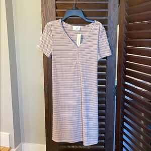 Everly Multicolor Striped V-Neck Top